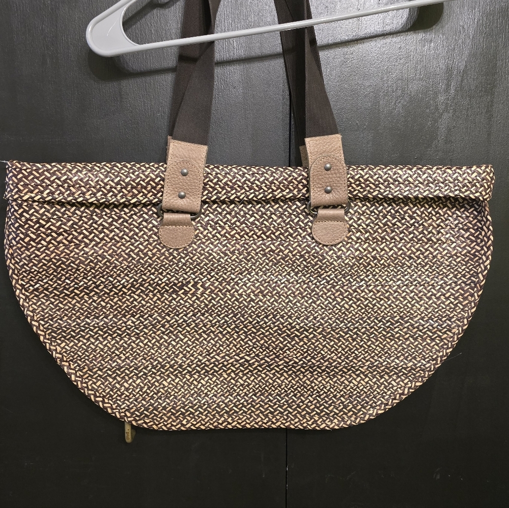 Marni Brown And Black Woven Straw Bag In Excellect Condition - Picture 3 of 5